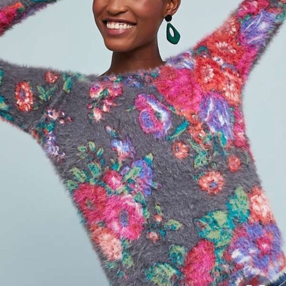 Anthropologie Sweaters - Anthropologie Meadow Rue Posy Floral Sweater
